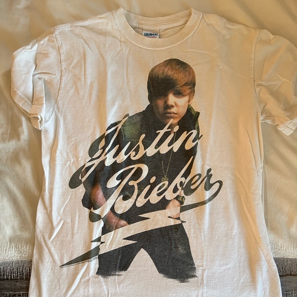 Vintage Justin Bieber Original My World Tour 2010 T-Shirt